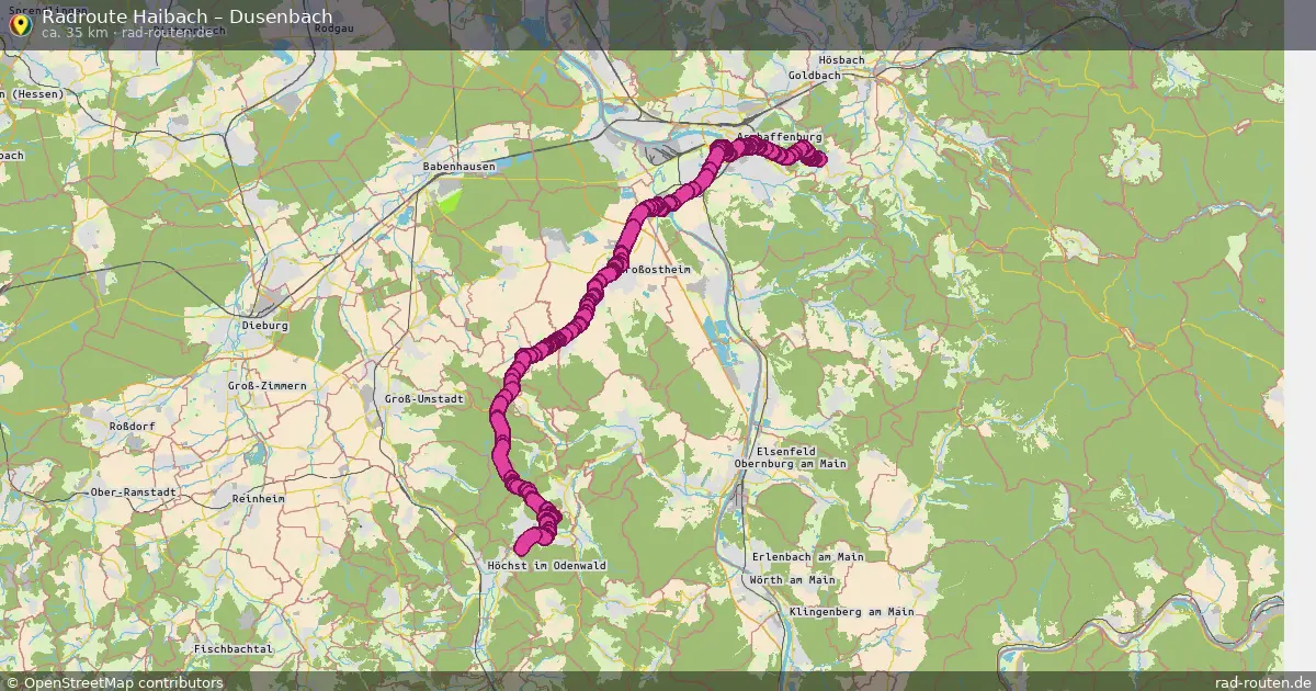 Radtour Haibach – Dusenbach