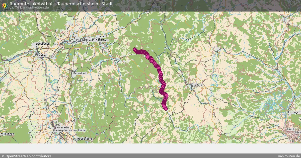 Radtour Jakobsthal – Tauberbischofsheim-Stadt
