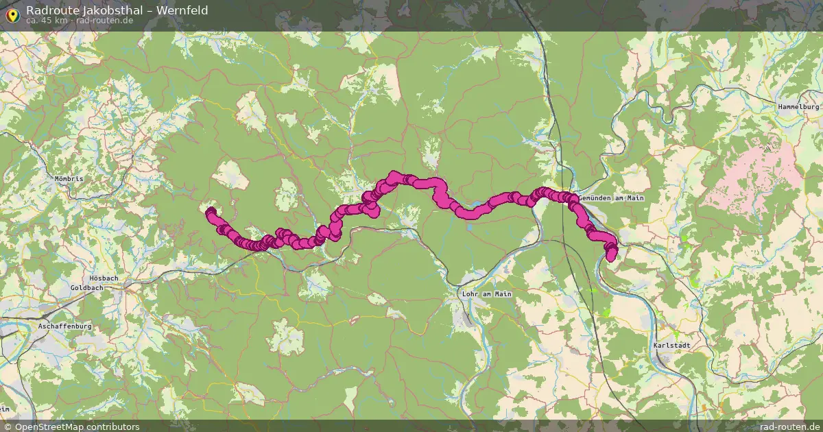 Radtour Jakobsthal – Wernfeld