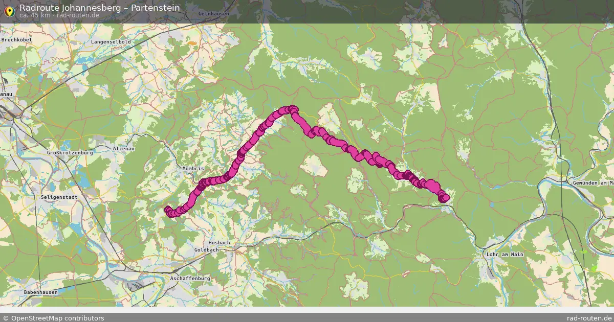Radtour Johannesberg – Partenstein