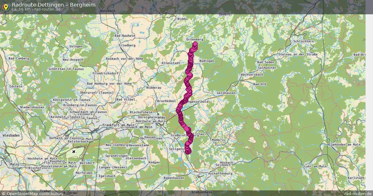 Radtour Dettingen – Bergheim