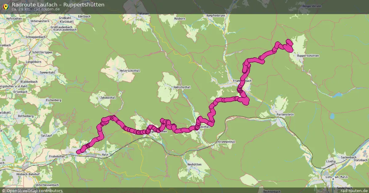 Radtour Laufach – Ruppertshütten