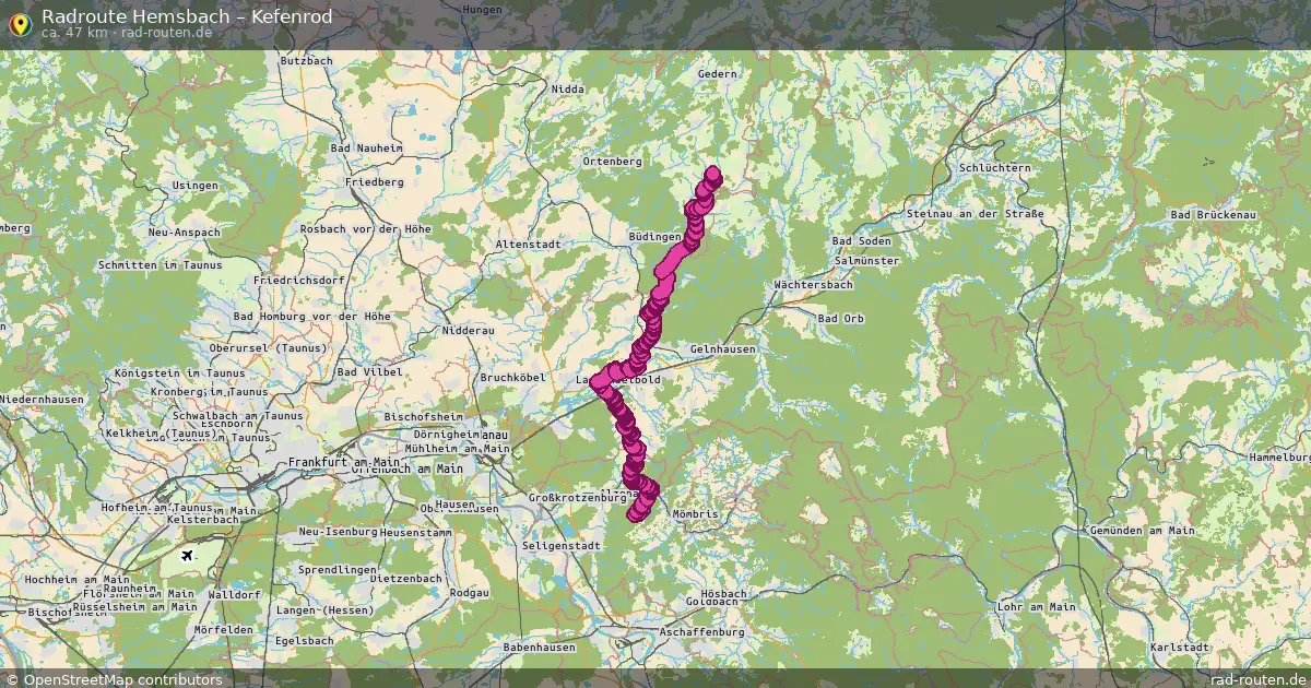Radtour Hemsbach – Kefenrod