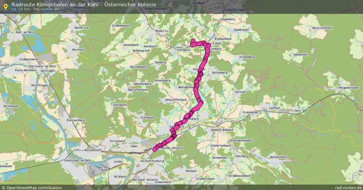 Radtour Königshofen An Der Kahl – Österreicher Kolonie