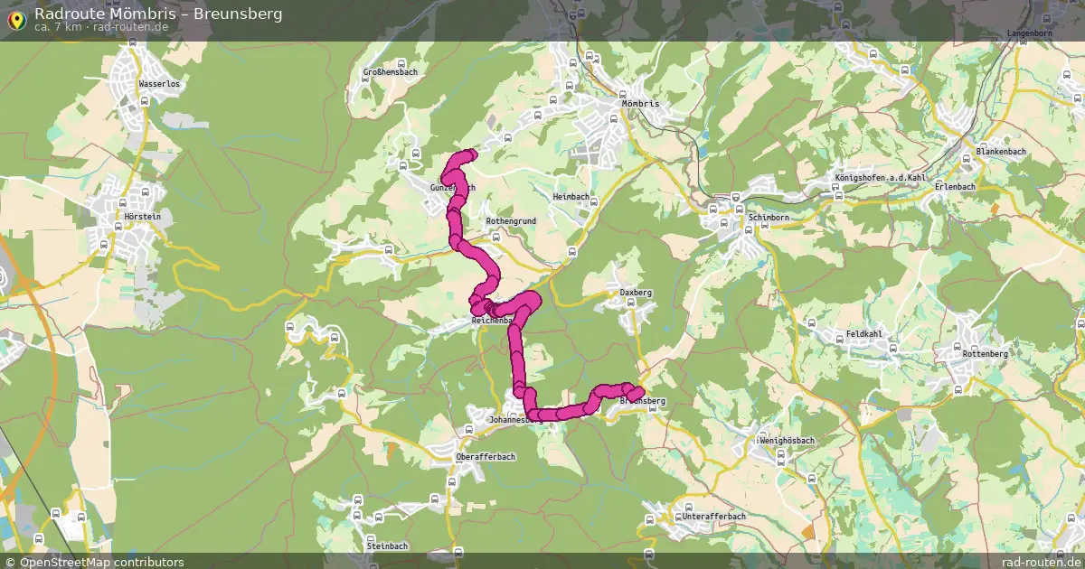 Radtour Mömbris – Breunsberg