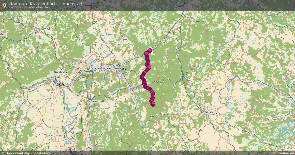 Radtour Krausenbach – Innenstadt