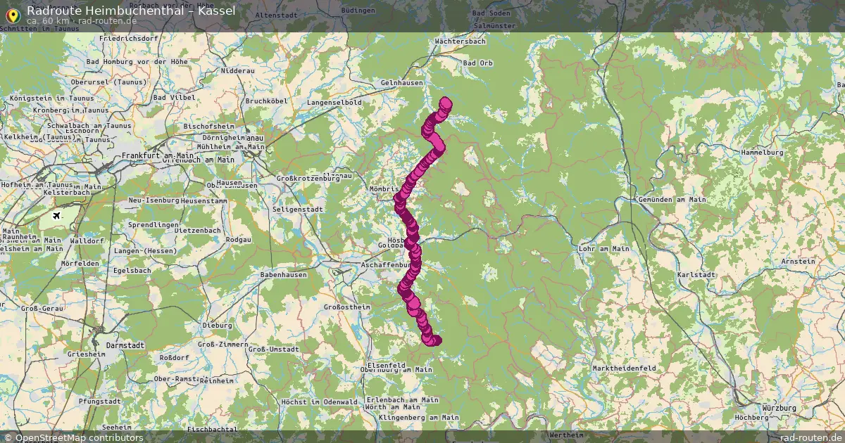 Radtour Heimbuchenthal – Kassel