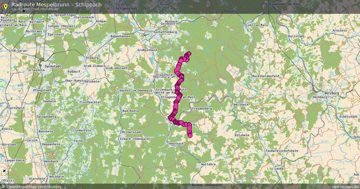 Radtour Mespelbrunn – Schippach