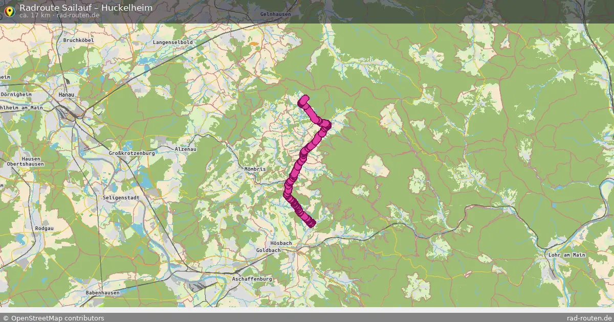 Radtour Sailauf – Huckelheim