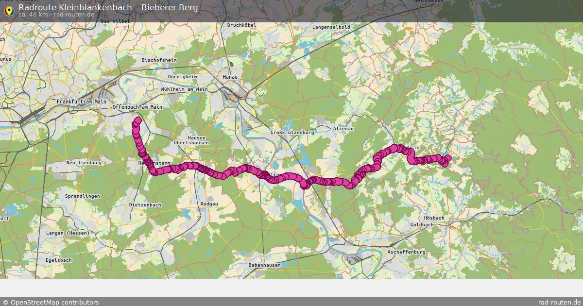 Radtour Kleinblankenbach – Bieberer Berg