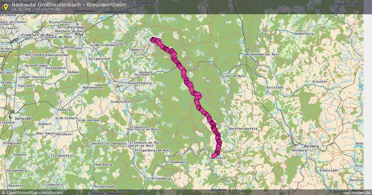 Radtour Großlaudenbach – Kreuzwertheim