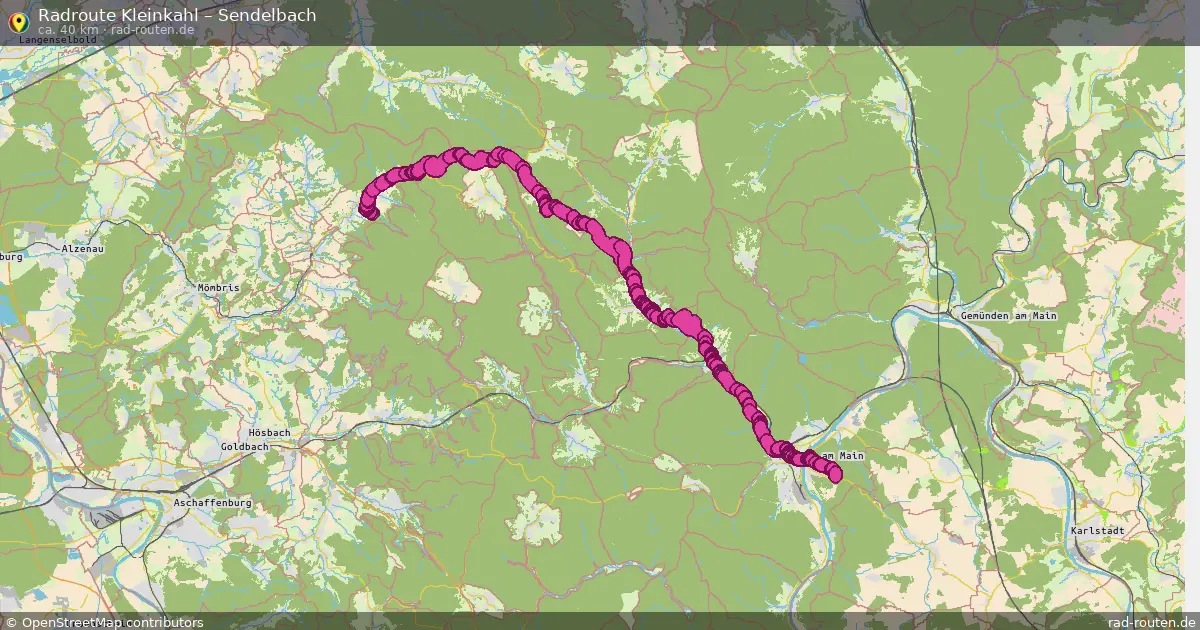 Radtour Kleinkahl – Sendelbach