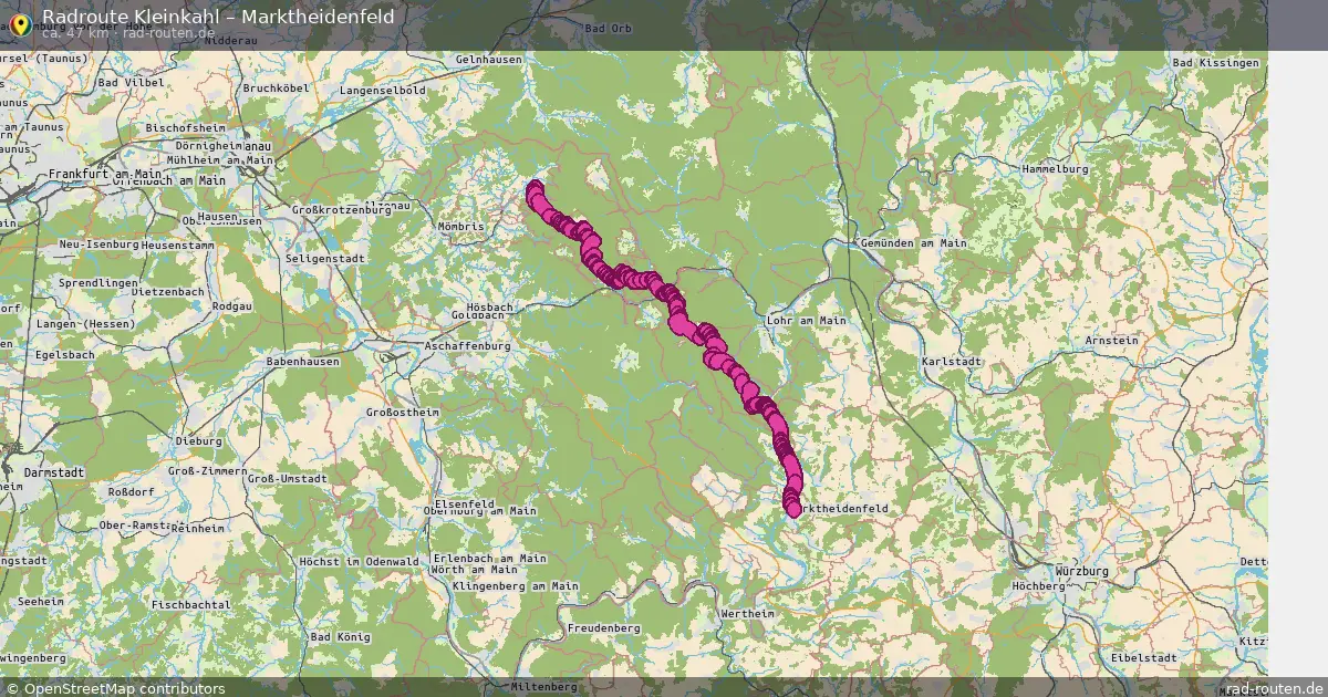 Radtour Kleinkahl – Marktheidenfeld