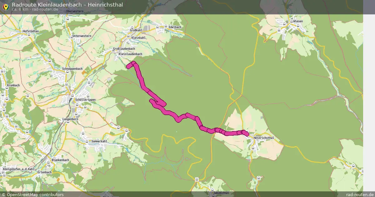 Radtour Kleinlaudenbach – Heinrichsthal