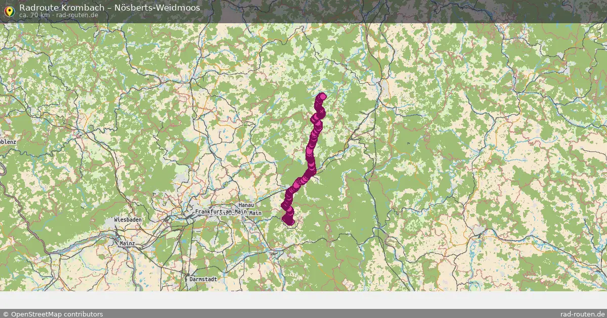 Radtour Krombach – Nösberts-Weidmoos