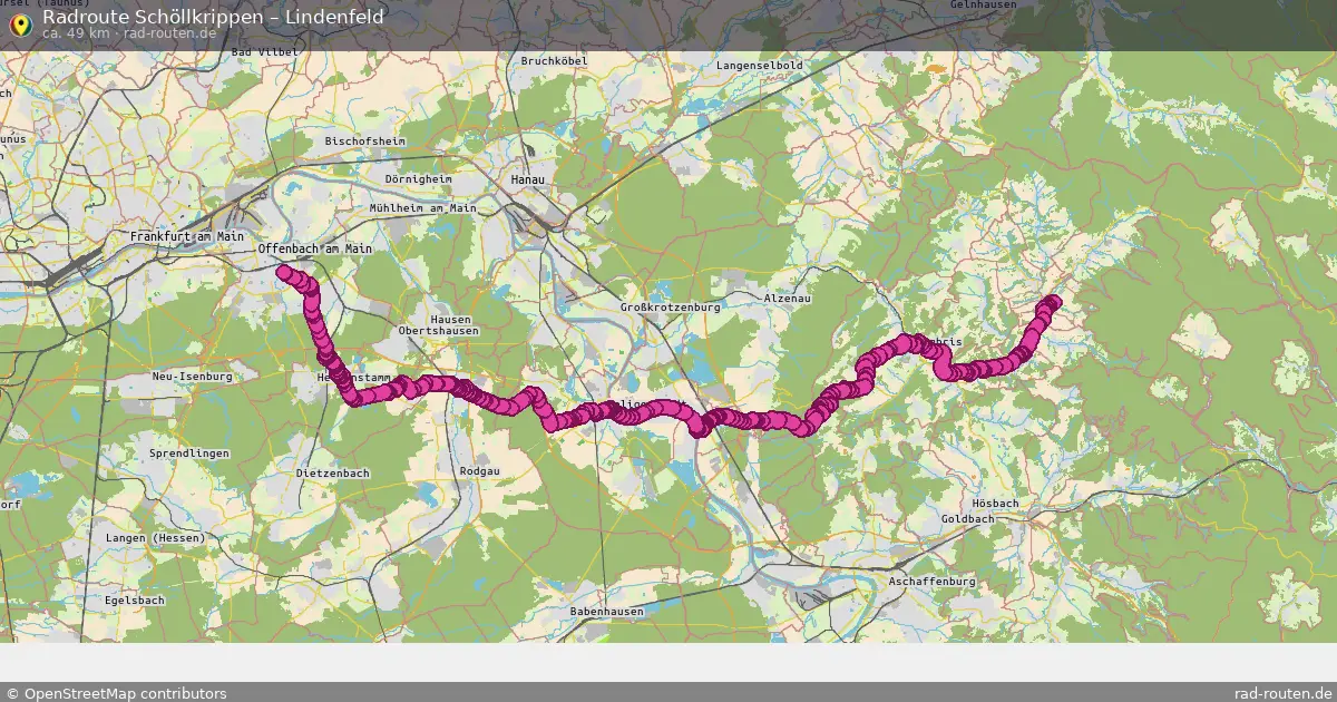 Radtour Schöllkrippen – Lindenfeld
