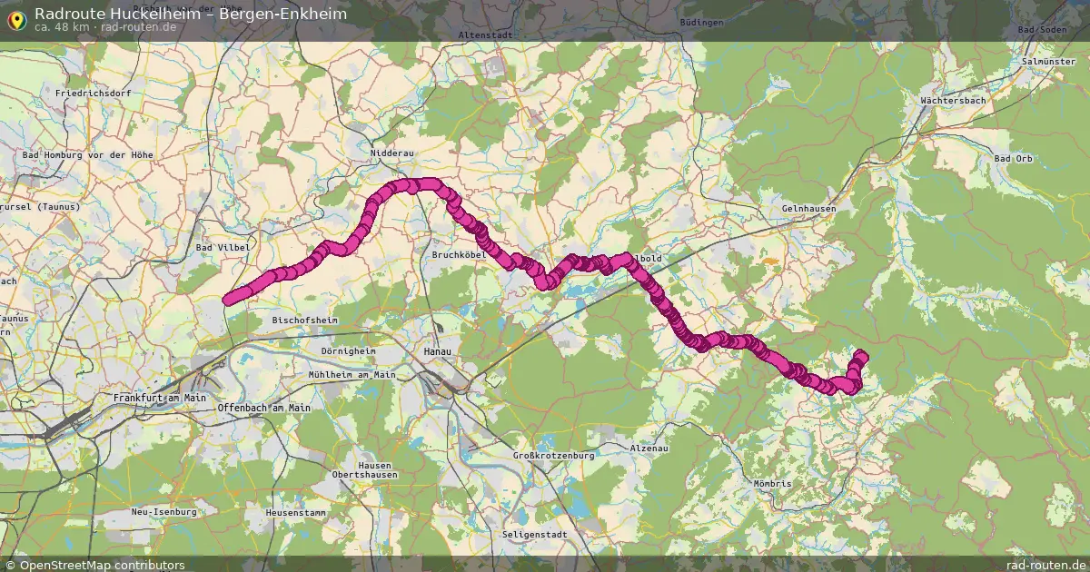 Radtour Huckelheim – Bergen-Enkheim