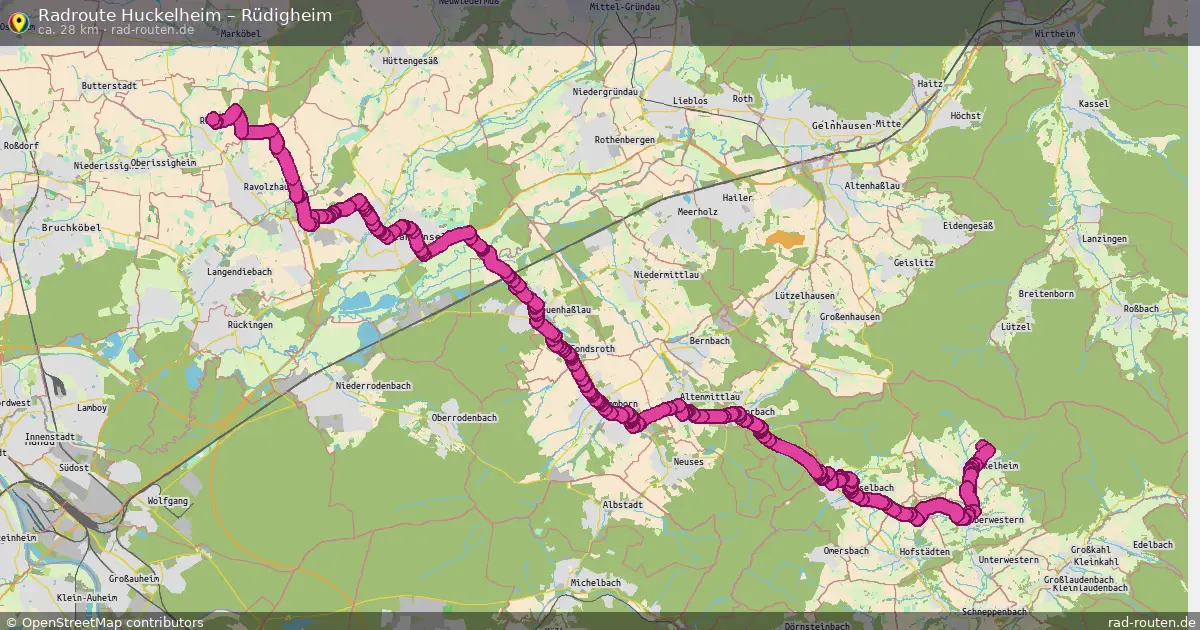Radtour Huckelheim – Rüdigheim