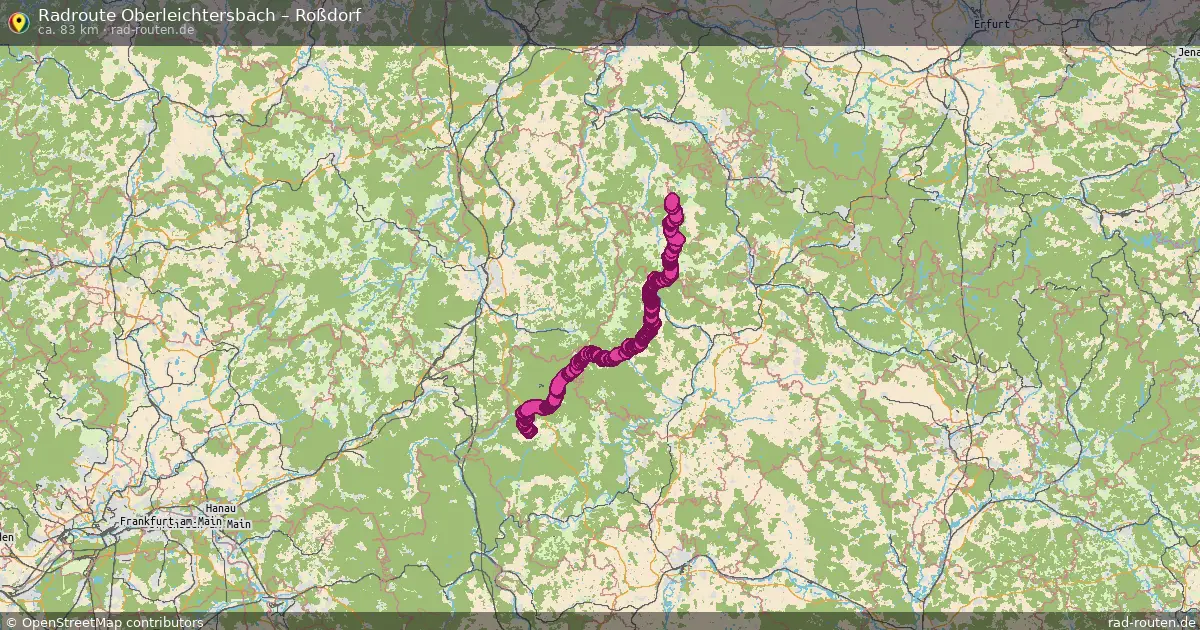 Radtour Oberleichtersbach – Roßdorf