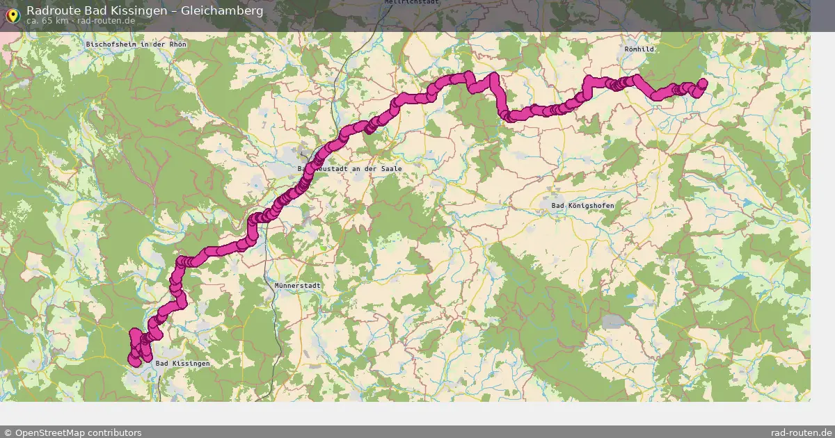 Radtour Bad Kissingen – Gleichamberg
