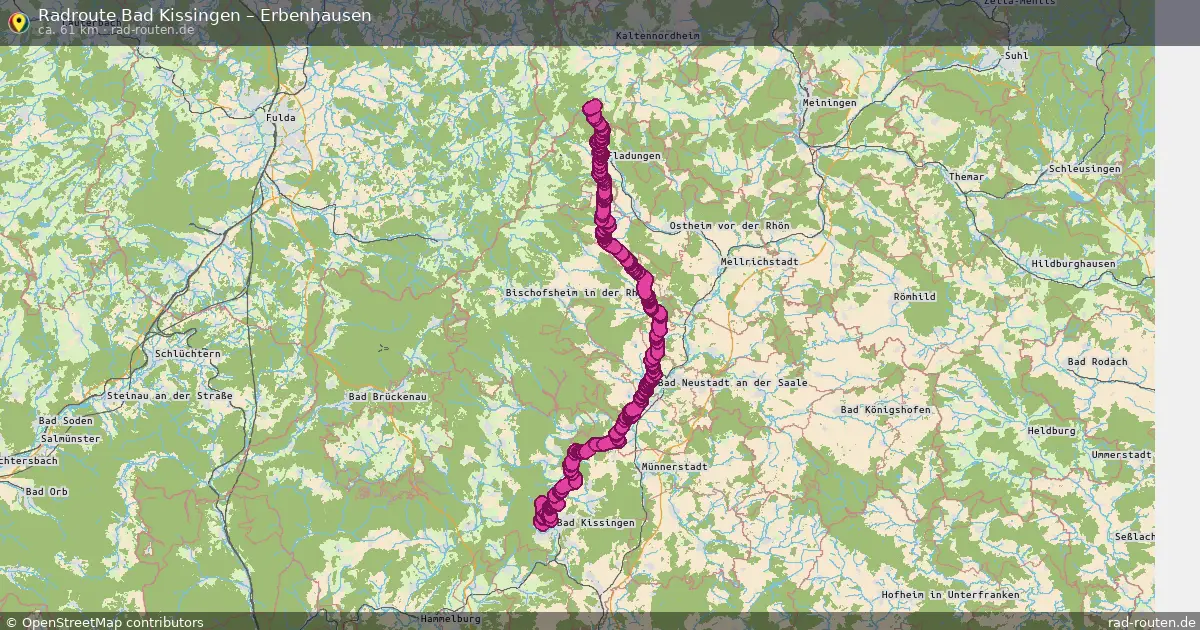 Radtour Bad Kissingen – Erbenhausen