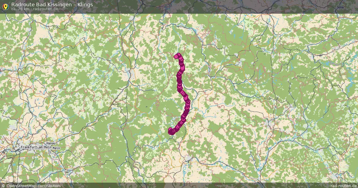 Fahrradroute Bad Kissingen – Klings
