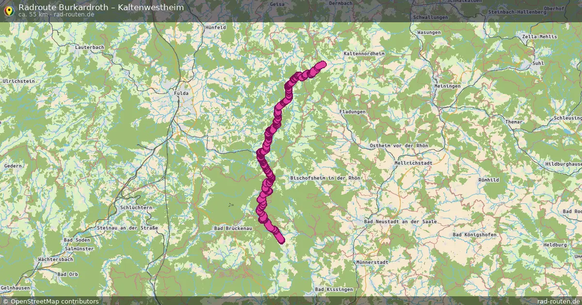 Radtour Burkardroth – Kaltenwestheim
