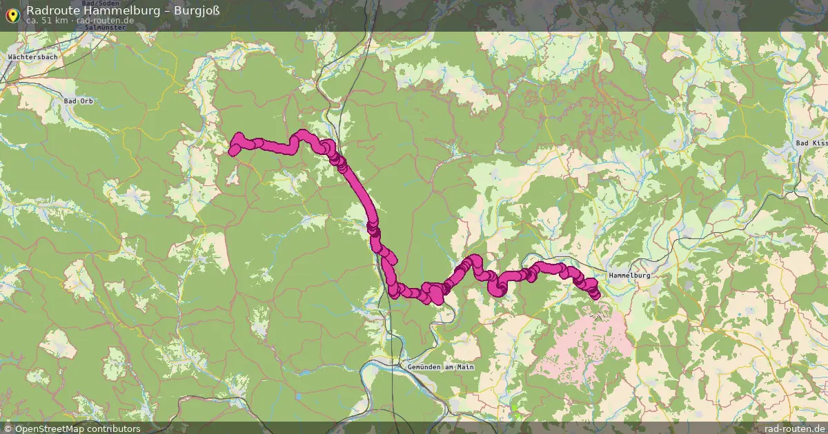 Radtour Hammelburg – Burgjoß