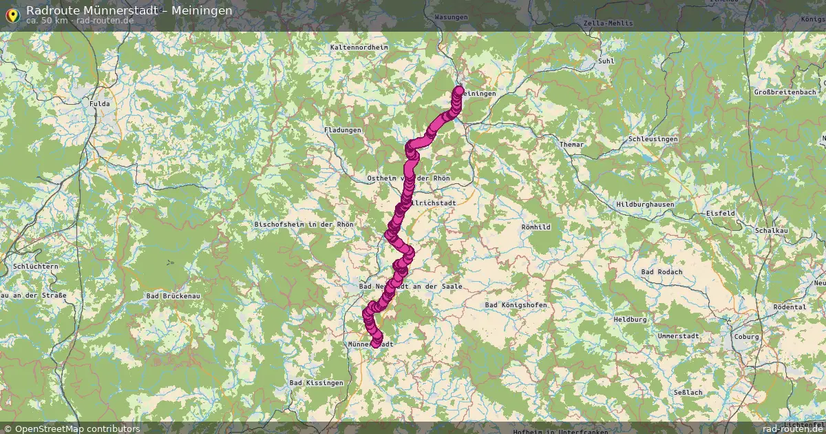 Radtour Münnerstadt – Meiningen