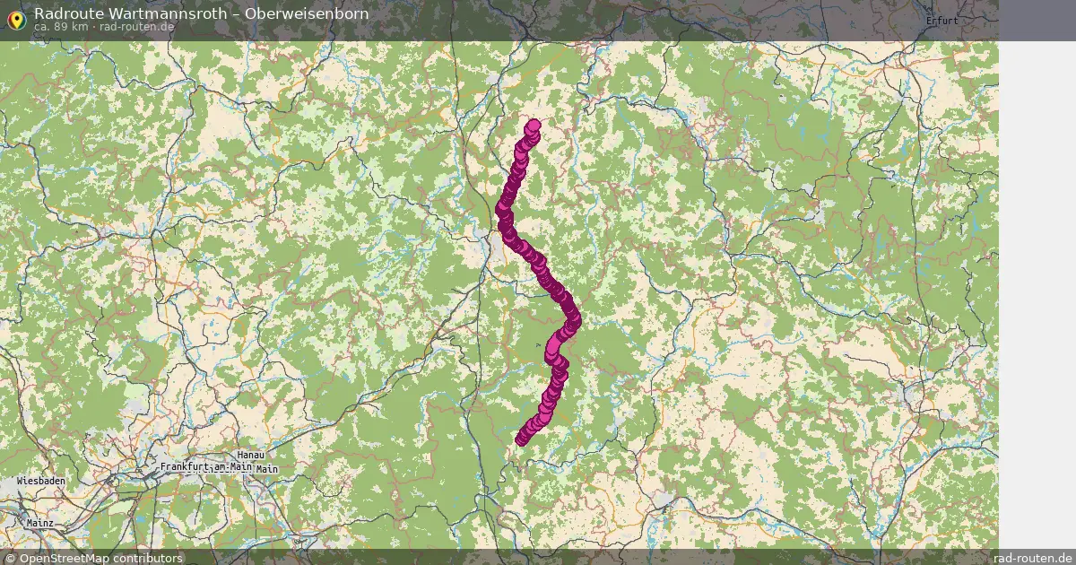 Radtour Wartmannsroth – Oberweisenborn