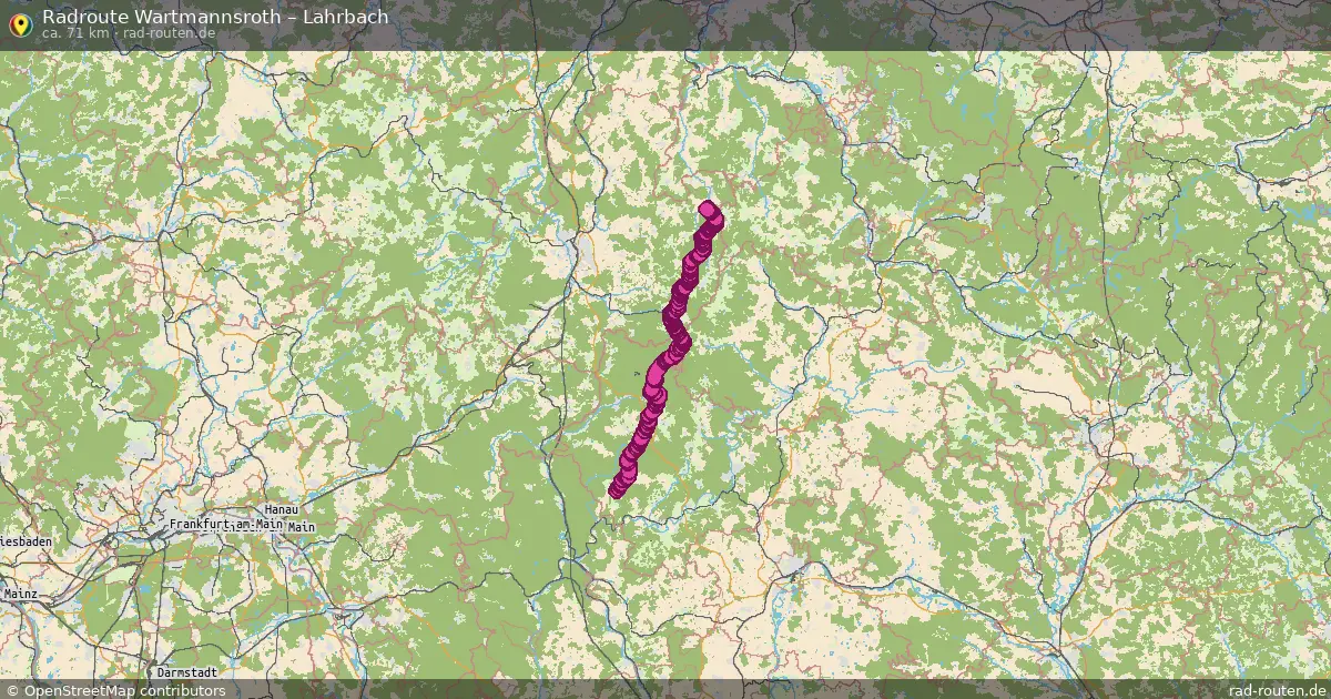 Radtour Wartmannsroth – Lahrbach