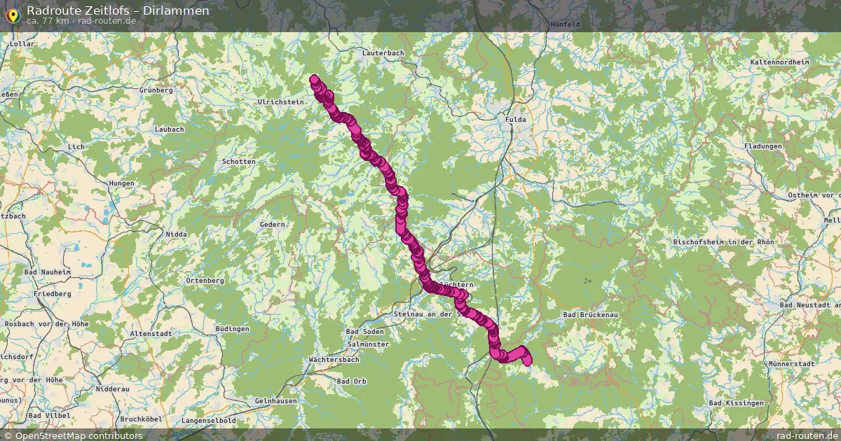 Radtour Zeitlofs – Dirlammen
