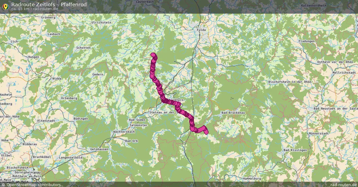 Radtour Zeitlofs – Pfaffenrod