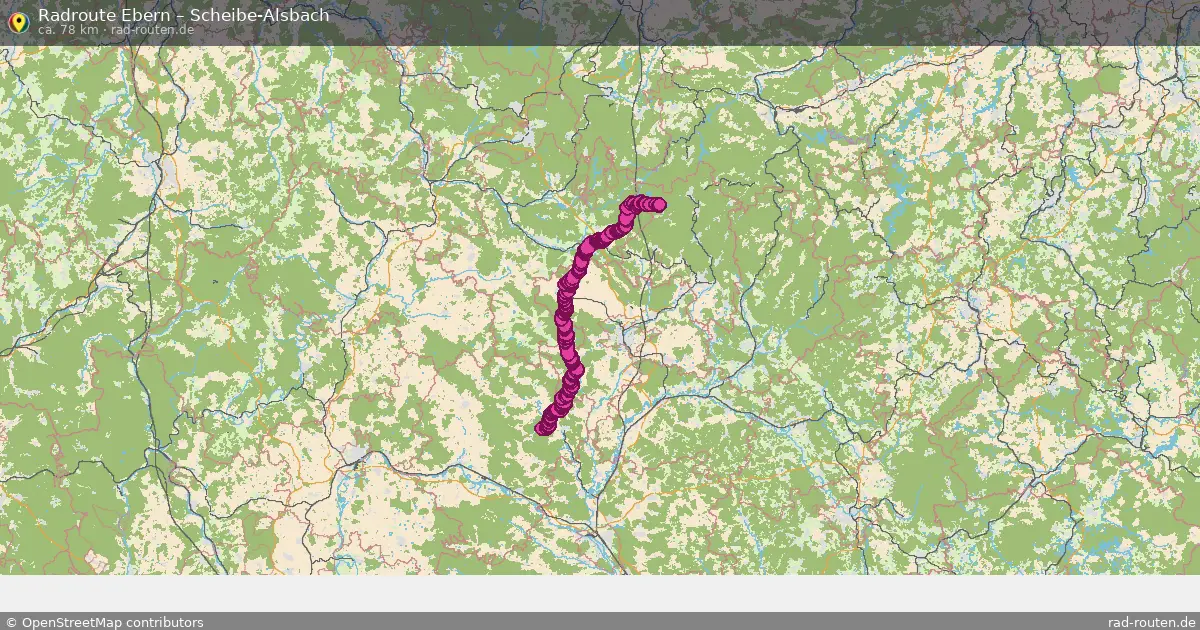 Radtour Ebern – Scheibe-Alsbach