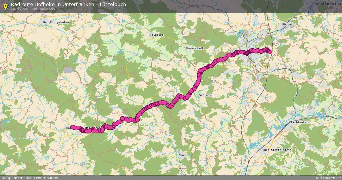 Radtour Hofheim In Unterfranken – Lützelbuch