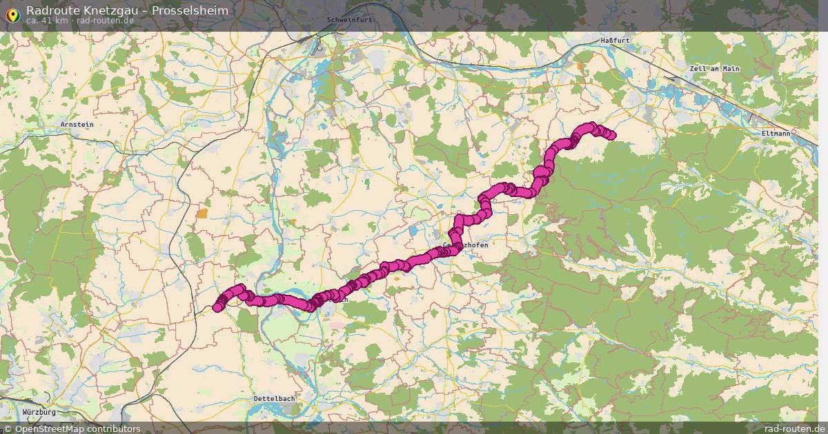 Fahrradroute Knetzgau – Prosselsheim