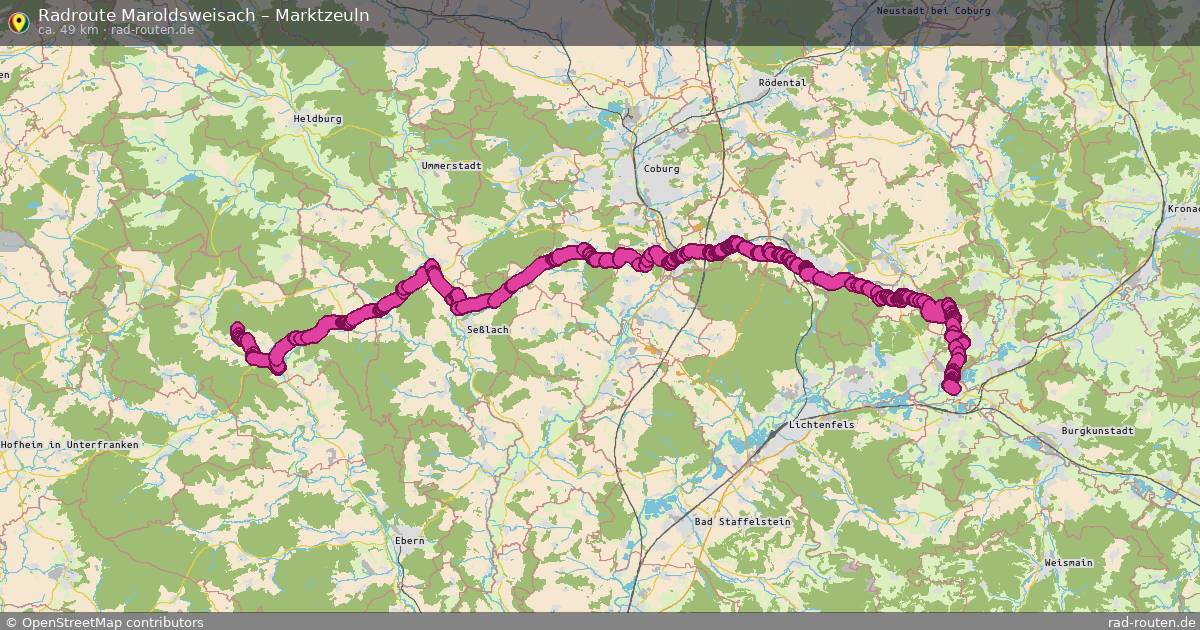 Fahrradroute Maroldsweisach – Marktzeuln