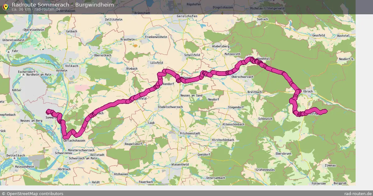 Radtour Sommerach – Burgwindheim