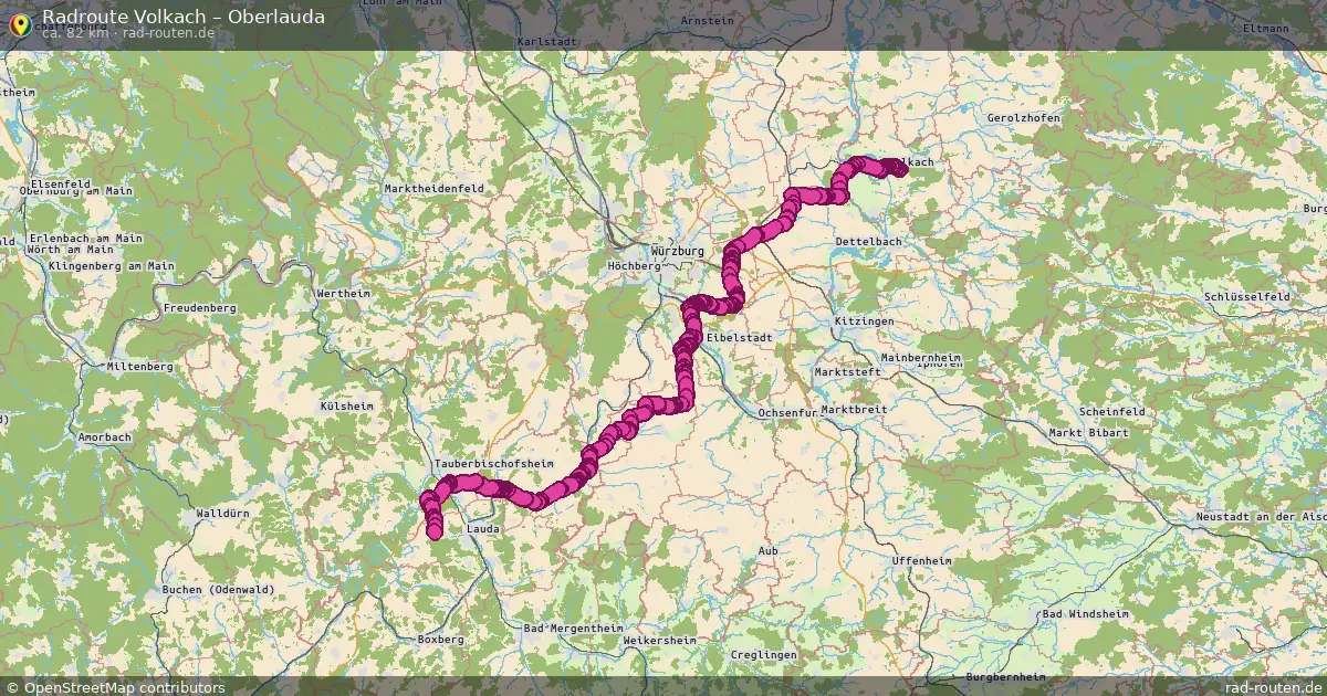 Radtour Volkach – Oberlauda