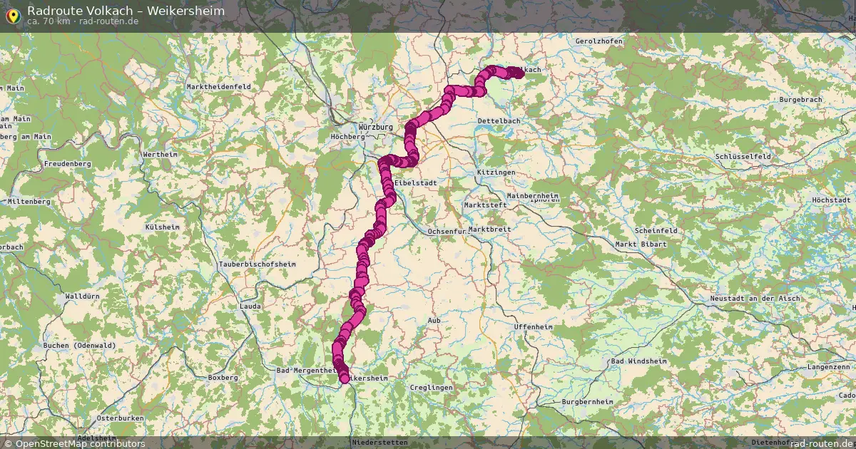 Radtour Volkach – Weikersheim