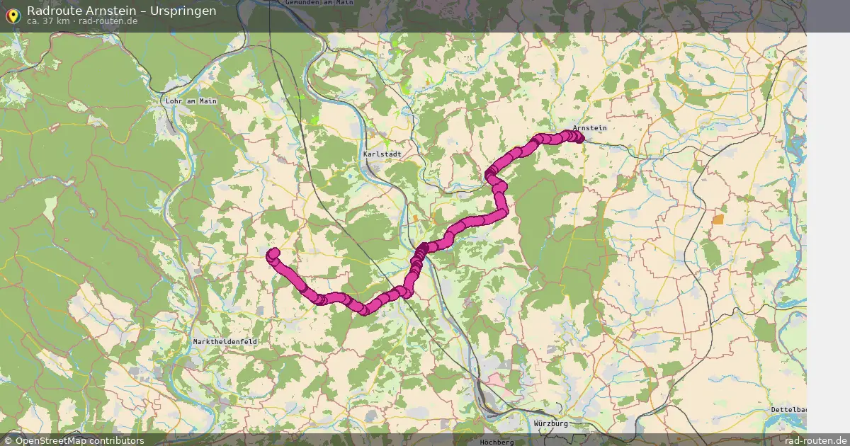 Radtour Arnstein – Urspringen