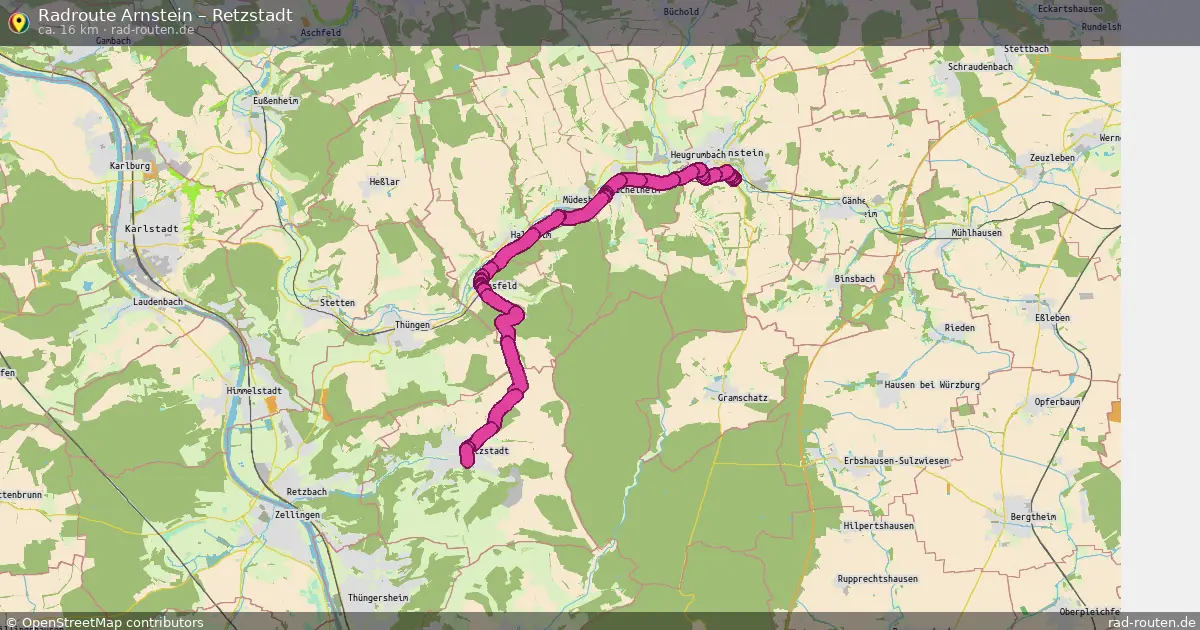Radtour Arnstein – Retzstadt