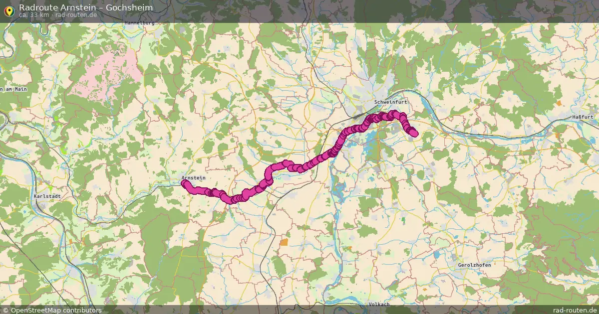 Radtour Arnstein – Gochsheim