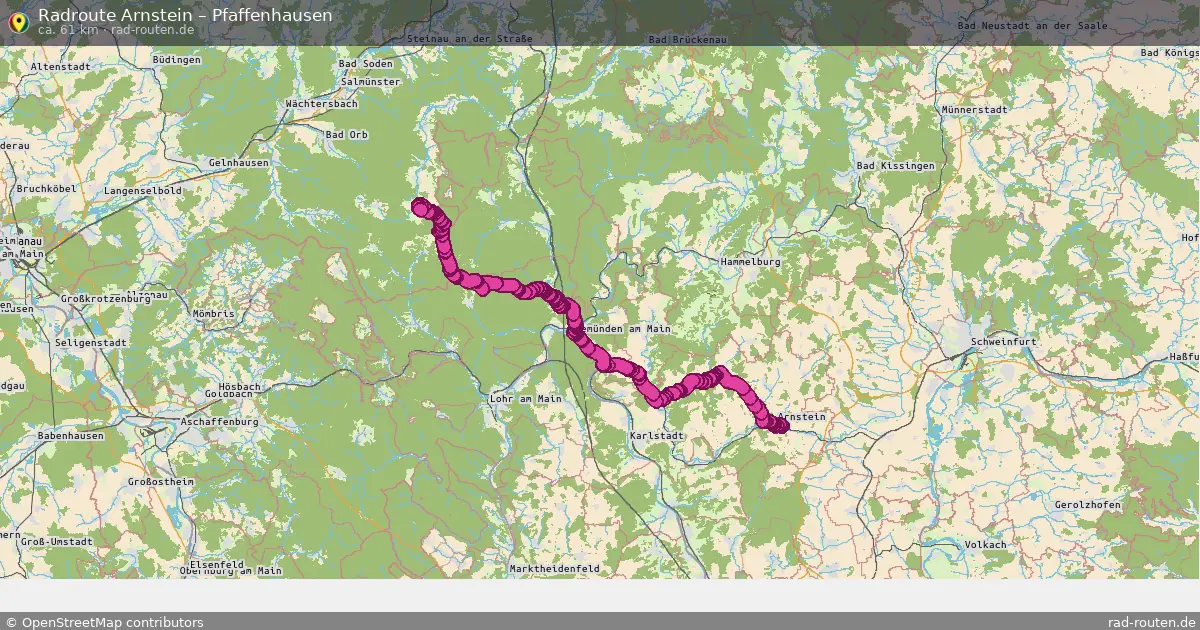 Radtour Arnstein – Pfaffenhausen