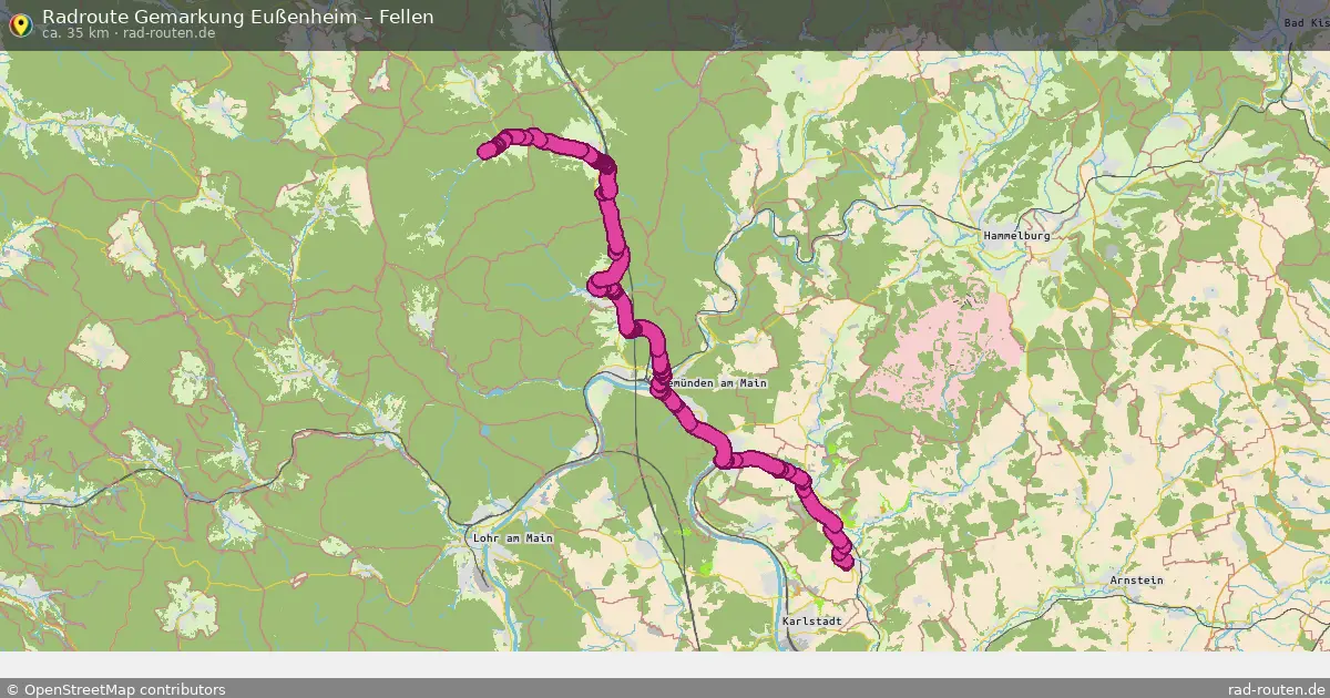 Radtour Gemarkung Eußenheim – Fellen