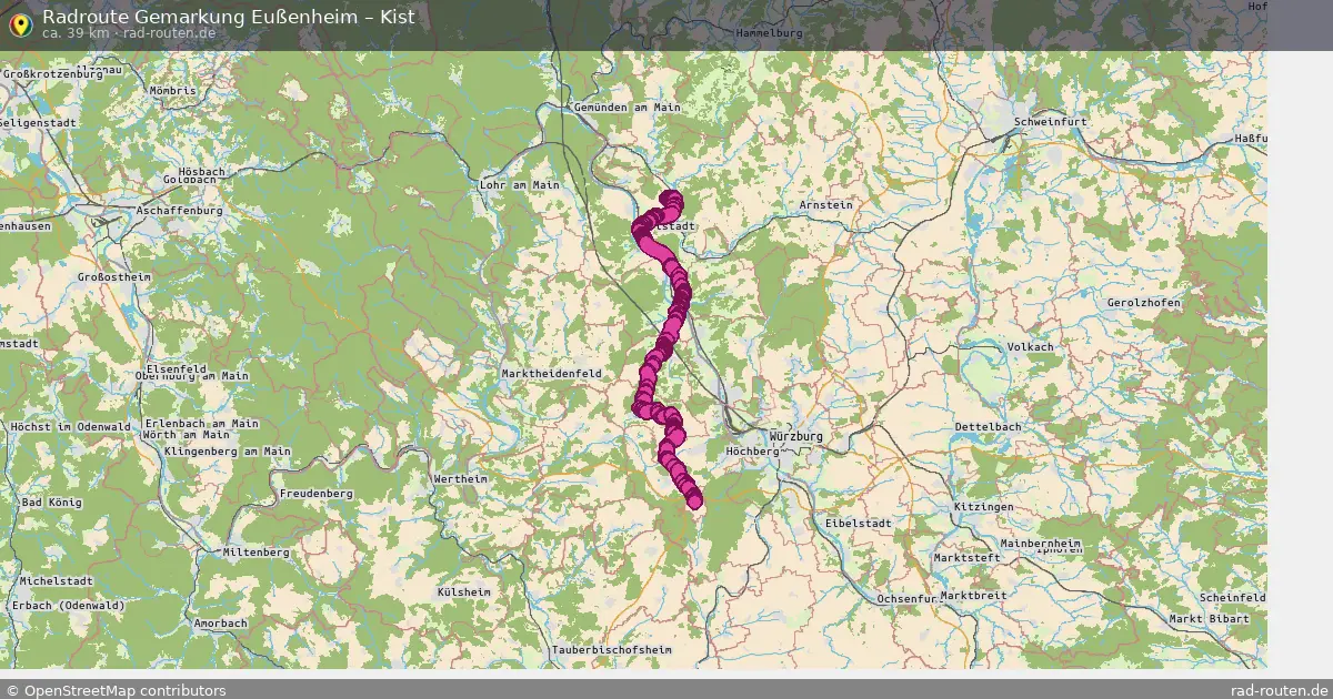 Radtour Gemarkung Eußenheim – Kist