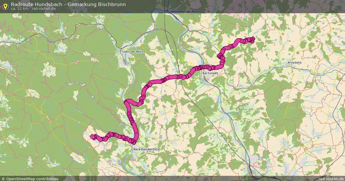 Radtour Hundsbach – Gemarkung Bischbrunn