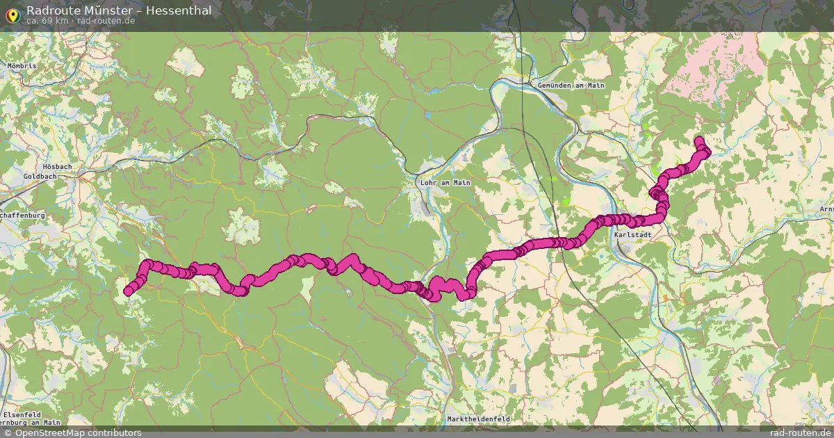 Radtour Münster – Hessenthal