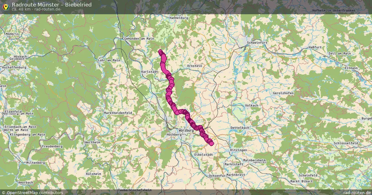 Radtour Münster – Biebelried
