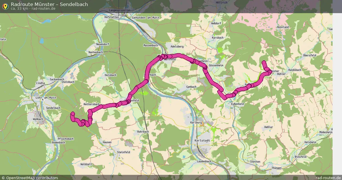 Radtour Münster – Sendelbach